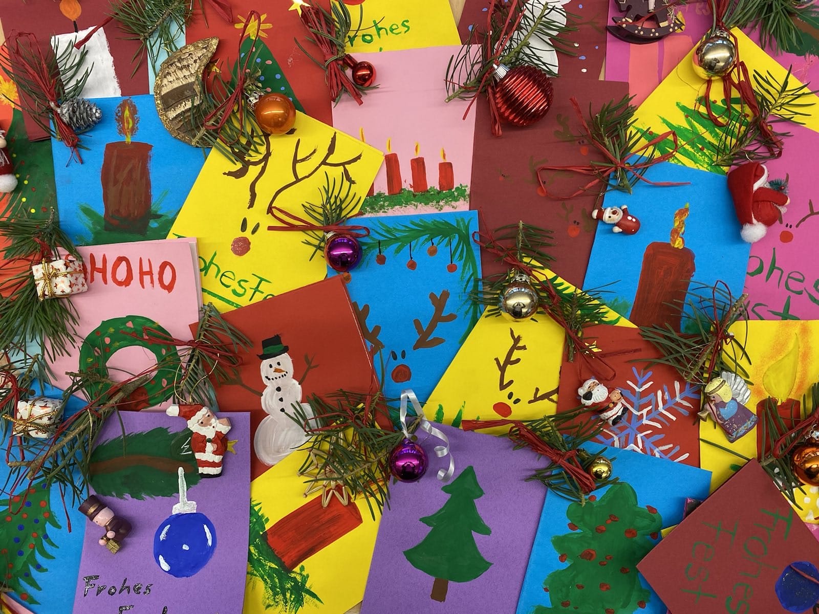 Weihnachtskartenaktion der Kreativ AG